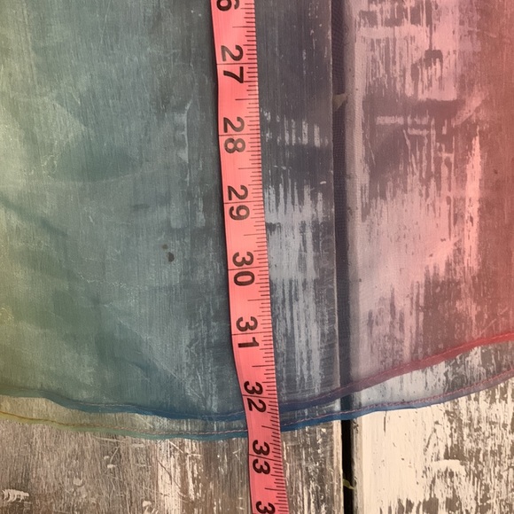 NWT Urban Outfitters Rainbow sheer dress - Picture 11 of 12